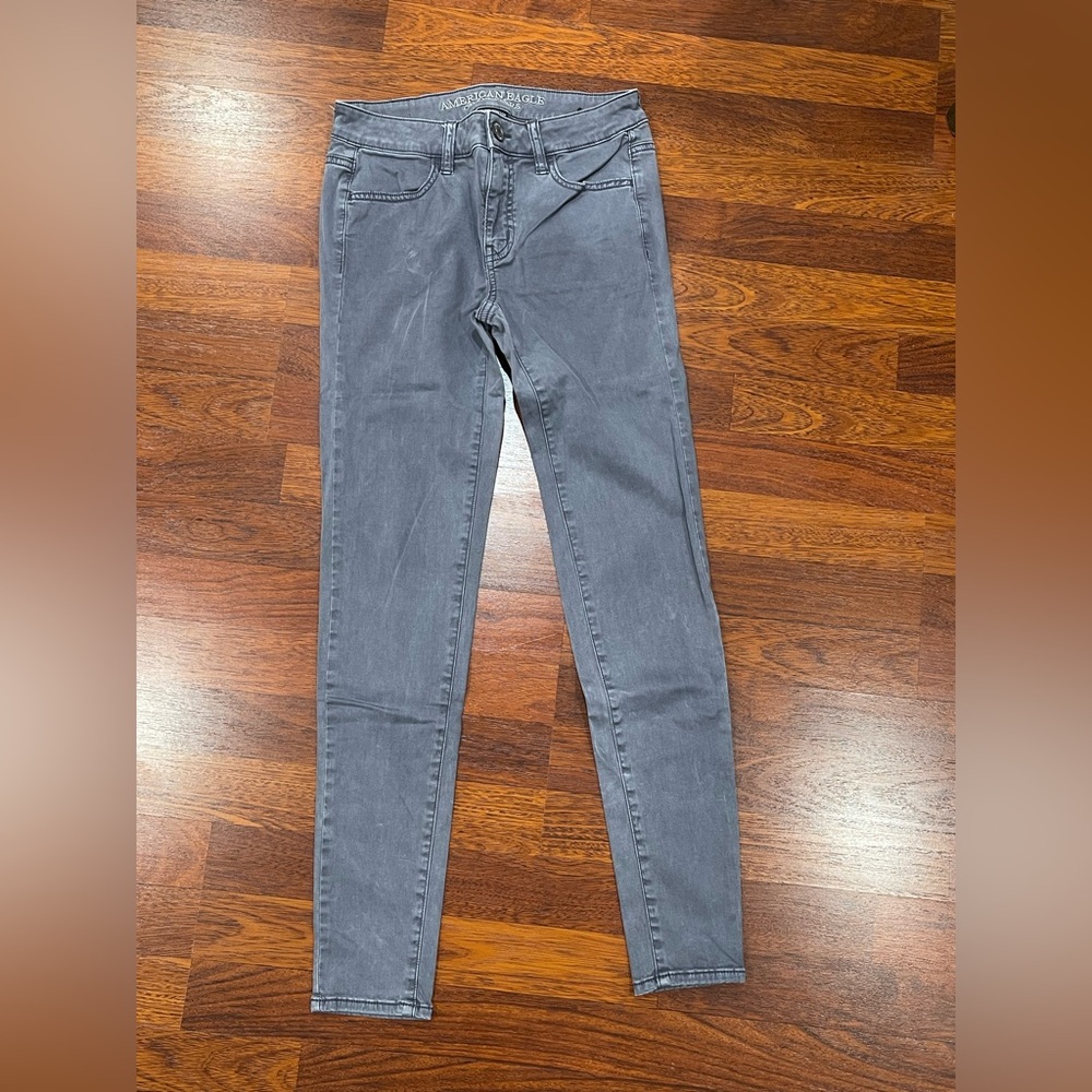 American Eagle Outfitters Women's Charcoal Skinny Jeans
